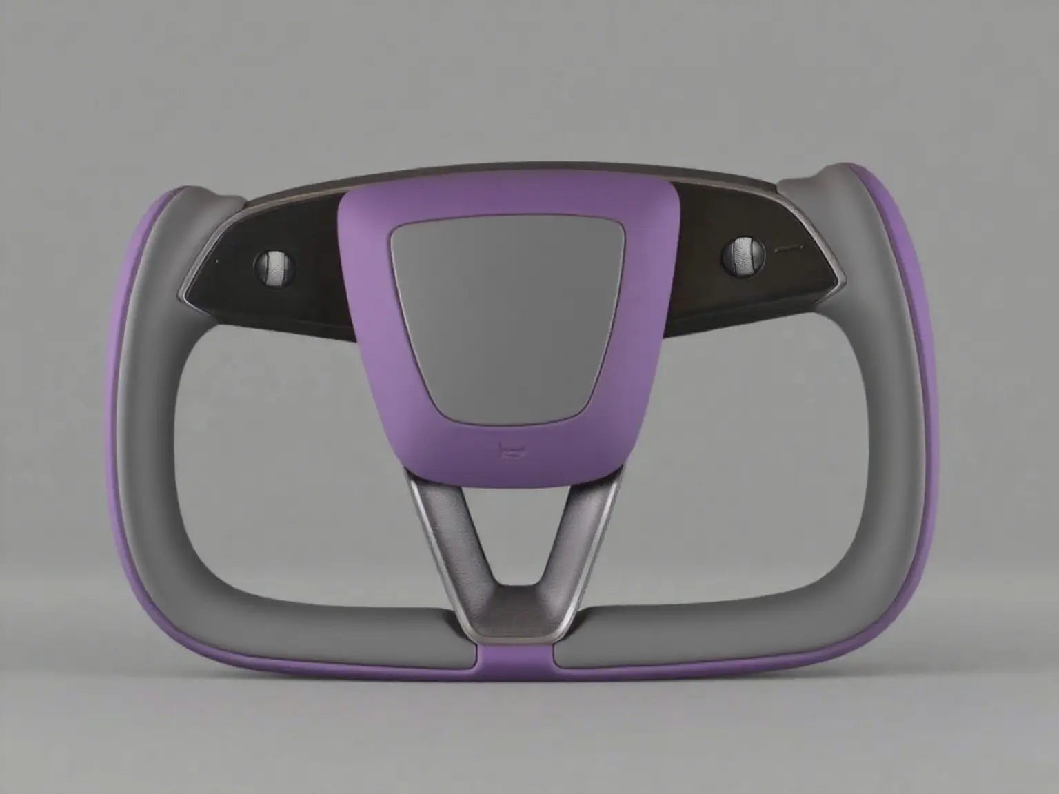 Purple and Gray Tesla Yoke model Y Juniper Steering Wheel(2025+) Axeco