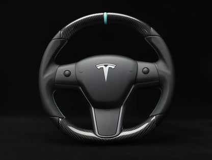 Model Y Carbon Fiber Steering Wheel - DYNA - Axeco