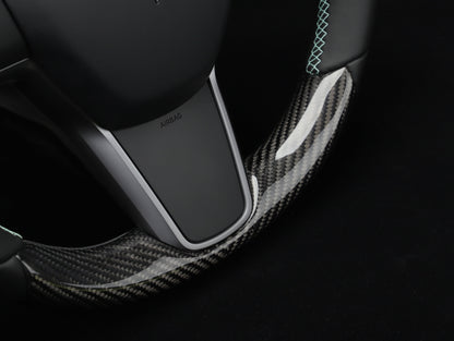 Model Y Carbon Fiber Steering Wheel - DYNA - Axeco