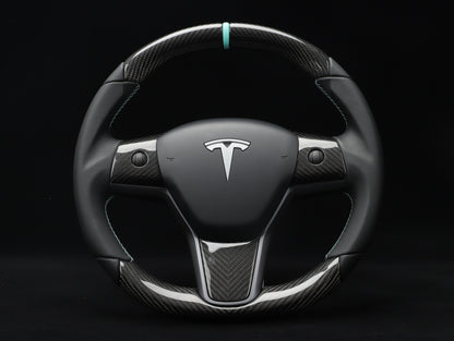 Model Y Carbon Fiber Steering Wheel - DYNA - Axeco