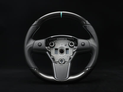 Model Y Carbon Fiber Steering Wheel - DYNA - Axeco