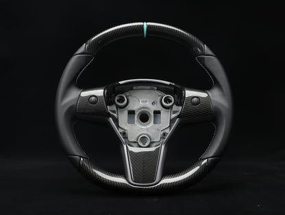 Model Y Carbon Fiber Steering Wheel - DYNA - Axeco