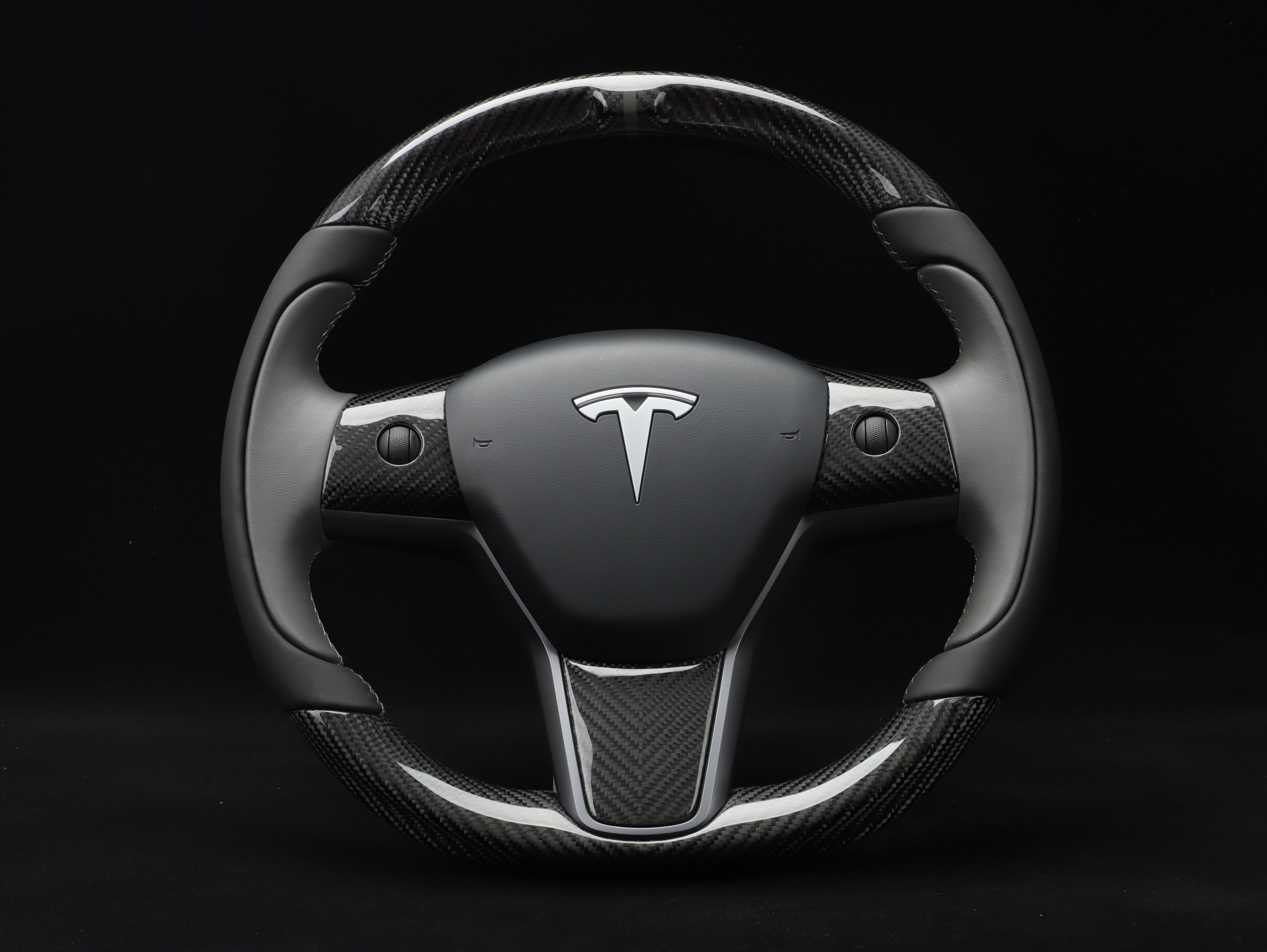 Model Y Carbon Fiber Steering Wheel - Track Master - Axeco