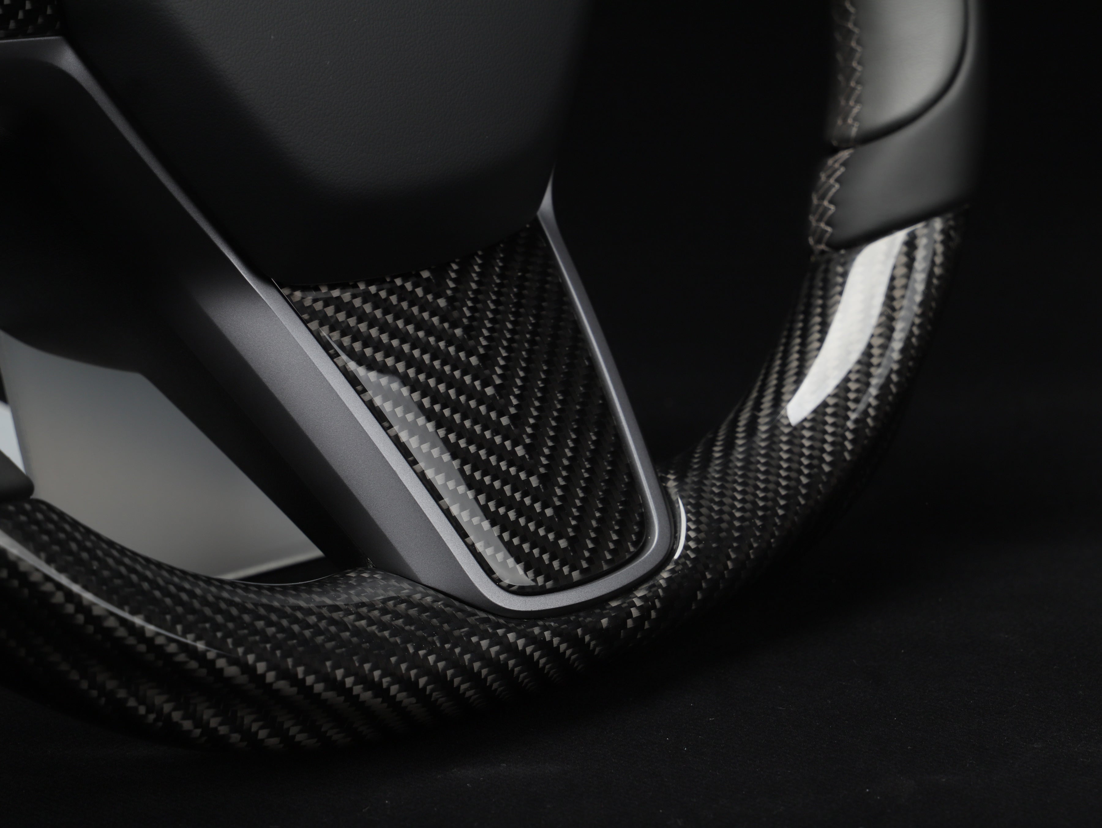 Model Y Carbon Fiber Steering Wheel - Track Master - Axeco