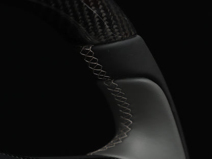 Model Y Carbon Fiber Steering Wheel - Track Master - Axeco