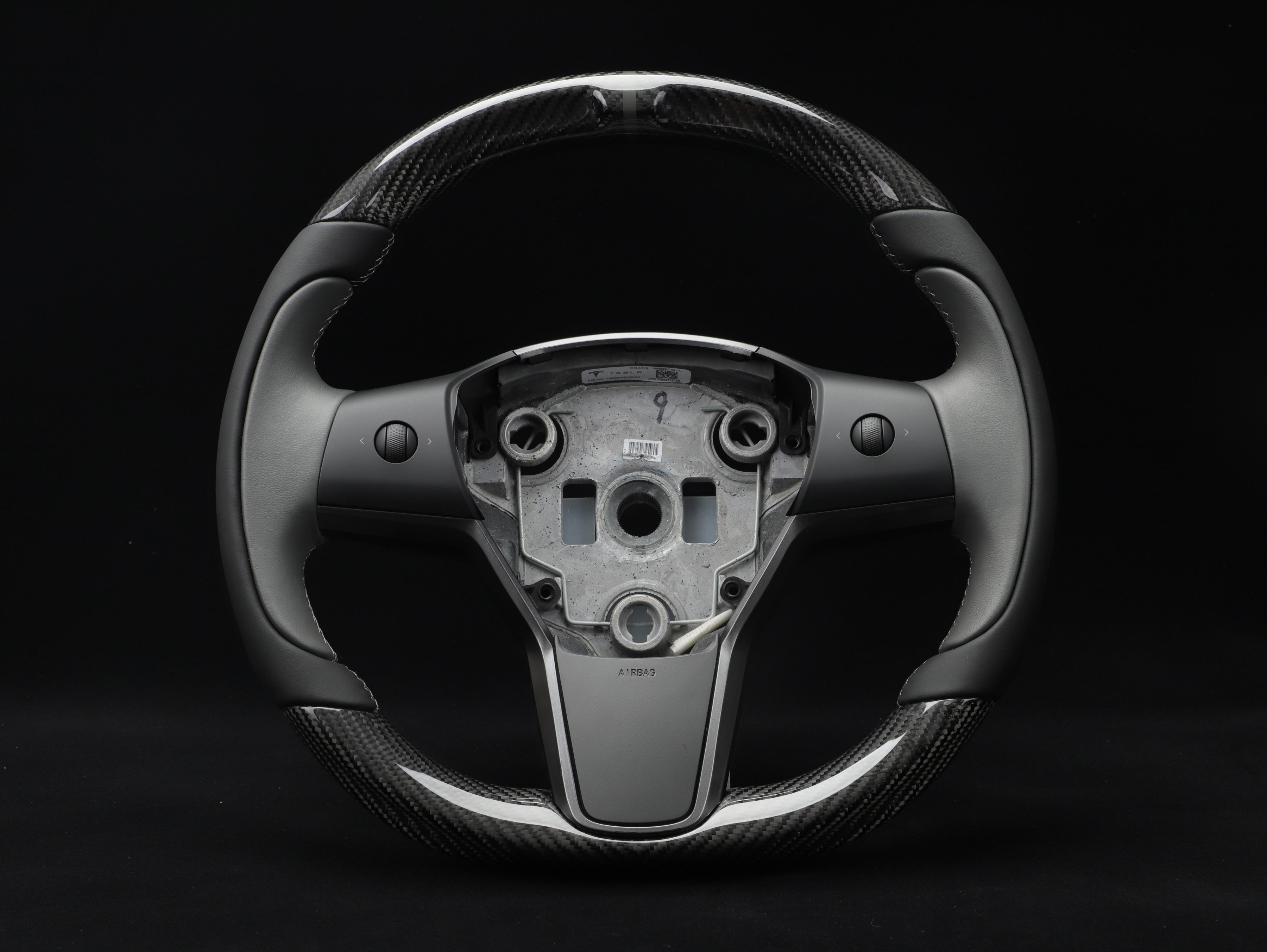 Model Y Carbon Fiber Steering Wheel - Track Master - Axeco
