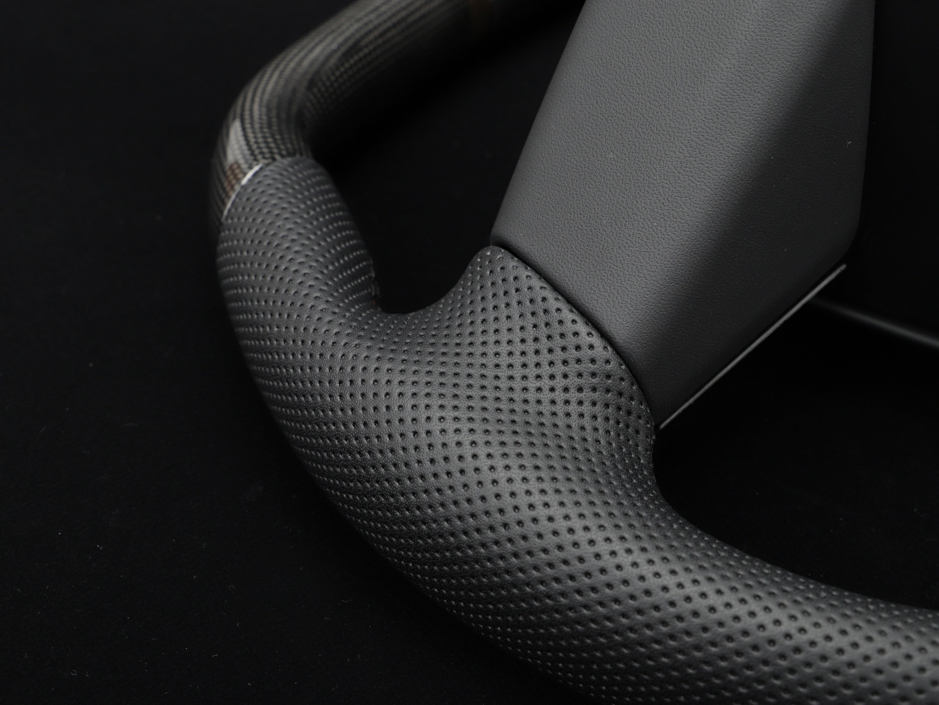 Model 3 Highland Carbon Fiber Steering Wheel - Super Enhancer - Axeco