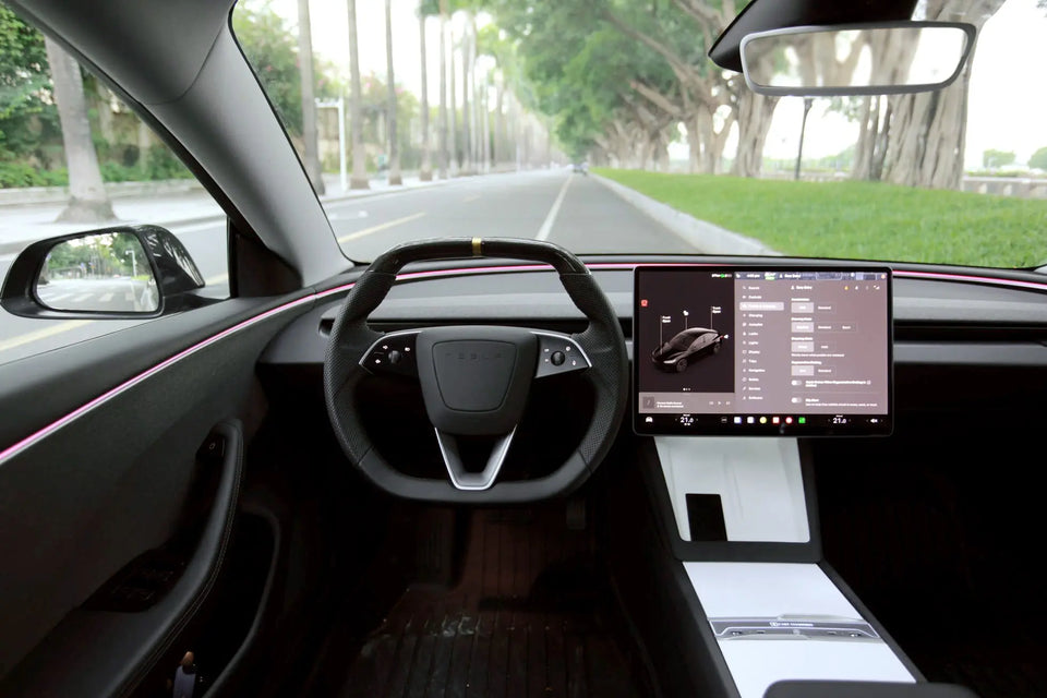 The AXECO Super Enhancer Steering Wheel for Tesla Model 3 Highland
