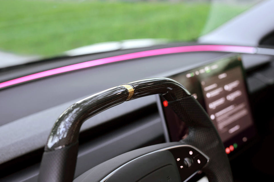 The AXECO Super Enhancer Steering Wheel for Tesla Model 3 Highland