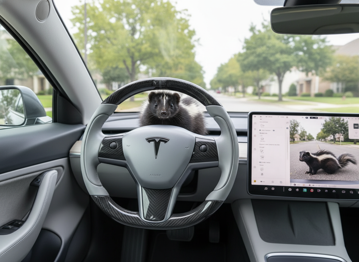 Silver Gray Carbon Fiber Tesla Model 3 Steering Wheel - Track Master (2017-2023.8) Axeco