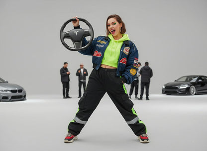 Tesla Model 3 Carbon Fiber Steering Wheel - Track Master(2017-2023.8) Axeco