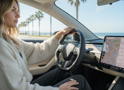 Tesla Model 3 Carbon Fiber Steering Wheel - Track Master(2017-2023.8) Axeco