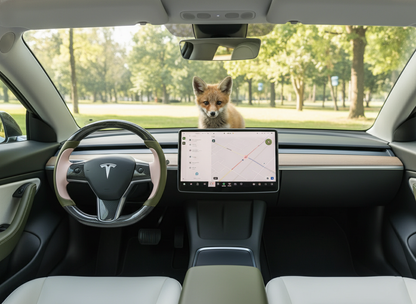 Olive green and soft pink Carbon Fiber Tesla model 3 Steering Wheel -Track Master(2023.9+) Axeco